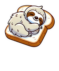 Naklejka premium illustration of bread and cheese