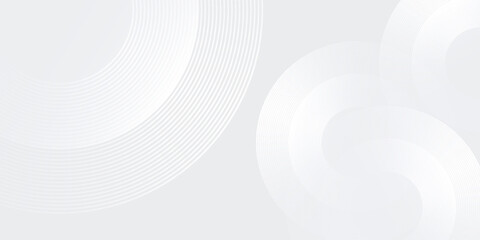 Modern geometric white abstract background overlap layer on bright space with lines design art simple modern
