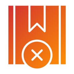 Obraz premium Vector Design Rejected Project Icon Style