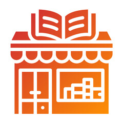 Fototapeta premium Vector Design Book Store Icon Style