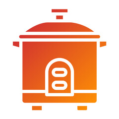 Vector Design Rice Cooker Icon Style