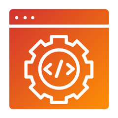 Vector Design Code Settings Icon Style