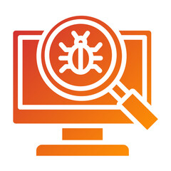 Vector Design Virus Scan Icon Style