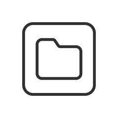 Folder Icon - Modern Simple Flat Vector for Web and Mobile
