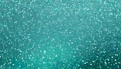 Fototapeta premium Glittery teal turquoise aqua and mint color glitter sparkle confetti texture background or flyer. Generated image