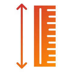 Vector Design Ruler Icon Style