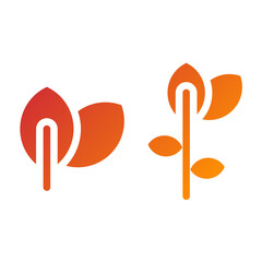 Vector Design Leaf Icon Style