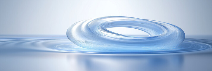 Blue abstract visualization of quantum states