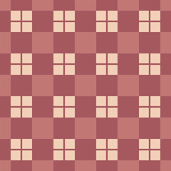Japanese Checkered Line Vector Seamless Pattern
