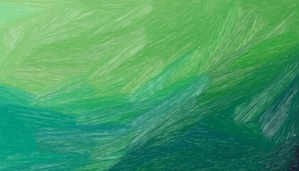 Obraz premium Art green pastel crayon background texture. Generated image