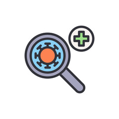 Antibiotics colored icons, minimalist vector illustration ,simple transparent graphic element .Isolated on white background