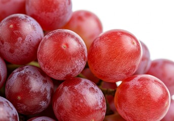 Obraz premium bunch of red grapes on white background 