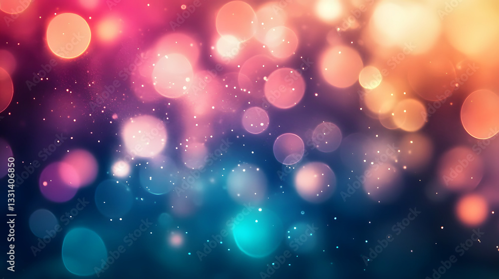 Poster blurred abstract background with bokeh lights. abstract modern particle wallpaper.