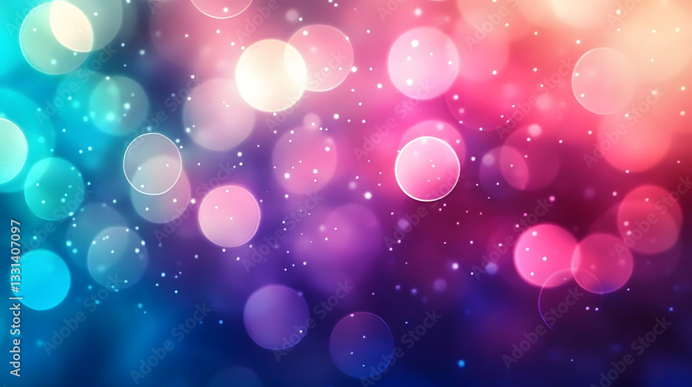 Poster blurred abstract background with bokeh lights. abstract modern particle wallpaper.