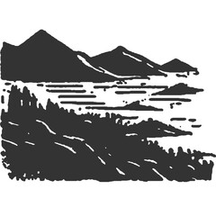 No Man’s Land Vintage Illustration Vector