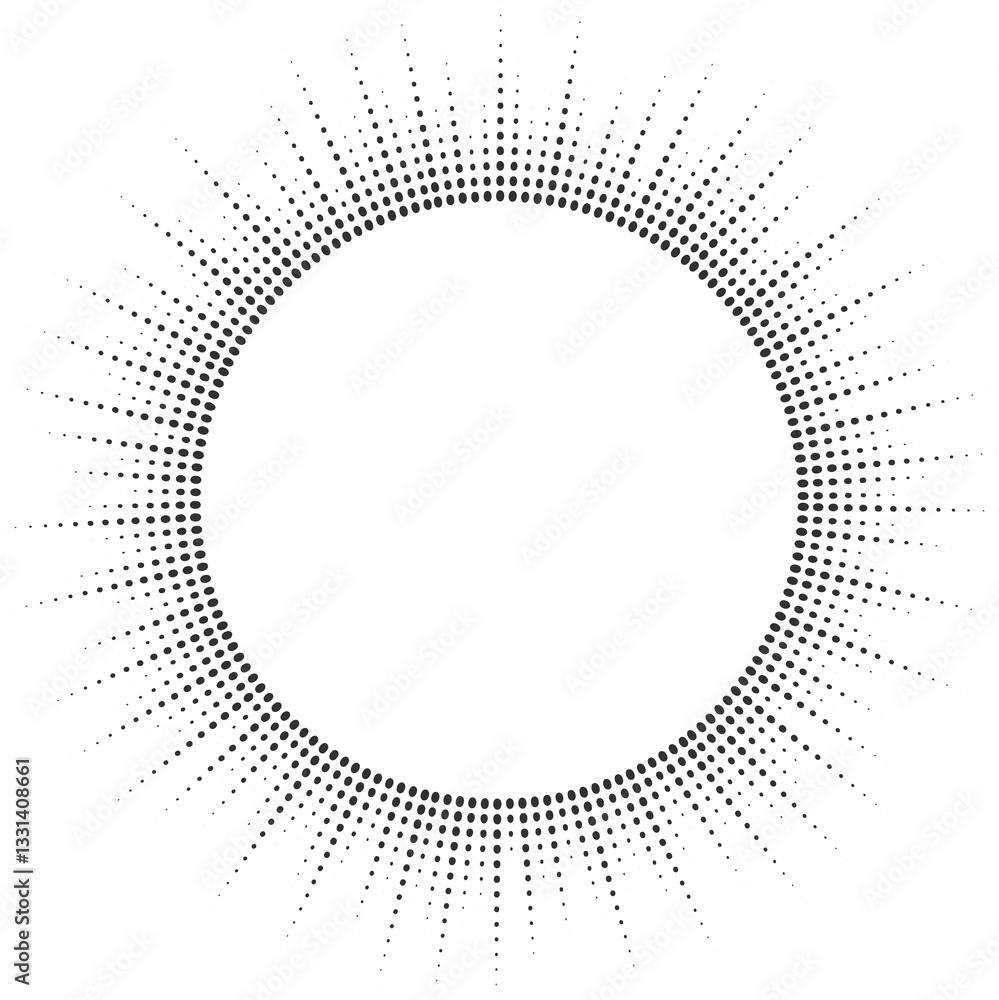 Aufkleber sound wave. radial music equalizer pattern. circle spectrum graphic. round abstract graphic beat. fr