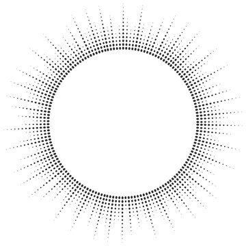 Sound wave. Radial music equalizer pattern. Circle spectrum graphic. Round abstract graphic beat. Frequency voice effect. Ripple textured line