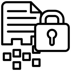 Encryption Outline Icon