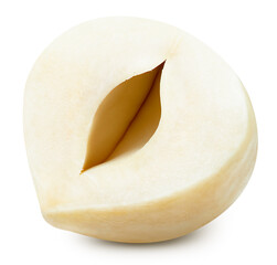 Hazelnut isolated on white background