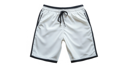 Stylish White Sport Shorts: Comfortable Activewear for Gym, Swim, Beach, and Casual Fashion - Perfect for Summer Holidays and Trendy Outfits