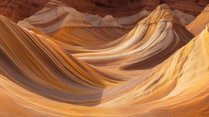 Obraz premium Breathtaking Dance of Nature's Artistry in Vibrant Layers of Sandstone