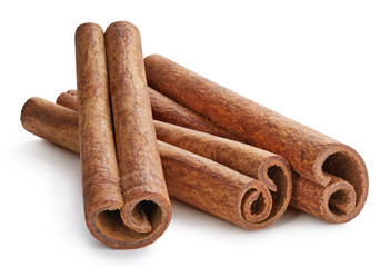 Cinnamon isolated on white background