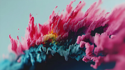 Abstract splash of colors