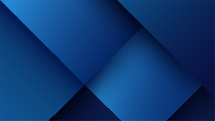 Obraz premium Geometric Abstract Blue Background with Layered Diagonal Shapes for Modern Design