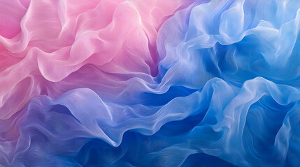 Obraz premium Colorful Flowing Fabric Abstract Background in Pink and Blue Shades
