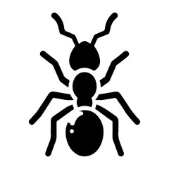 Clean And Modern Pictogram Icon Vector Of An Ant With A Minimalist Design.  