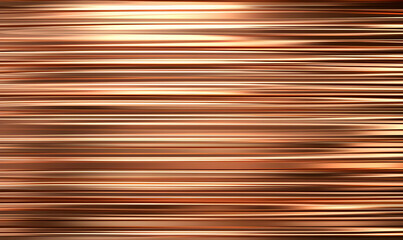 Obraz premium Smooth and Shiny Copper Metal Background with Light Reflection