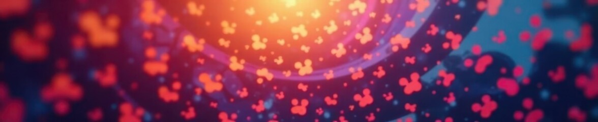 Swirling, blurred leopard spots; abstract color gradients , vibrant, art, repeat