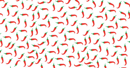 red chili pattern full vector