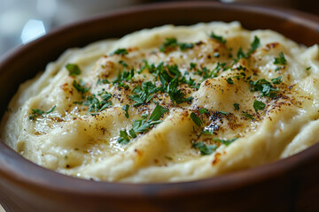 Bowl of Maso with Parise and Parise: Colorful dish with spicy maso, fresh parise vegetables, and aromatic parise sauce, ready to be enjoyed.