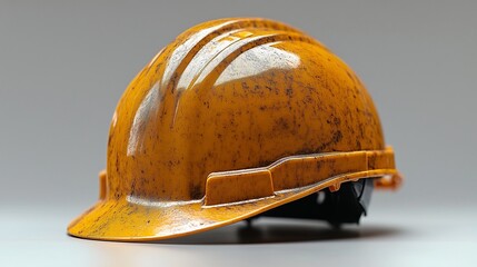 construction helmet against a solid color background