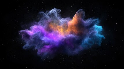 Celestial Nebula: A vibrant and mesmerizing nebula floats serenely in the vast expanse of the cosmos, a testament to the universe's breathtaking beauty and infinite possibilities. 