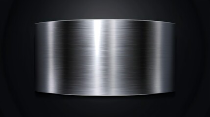 Metallic Cylinder: A sleek and modern metallic cylinder, rendered with realistic textures and lighting, stands out against a dark backdrop, exuding a sense of sophistication and industrial design.