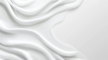 Obraz premium Ethereal Fabric: An abstract view of flowing folds of a smooth textile, showcasing a sense of softness, purity, and elegance.