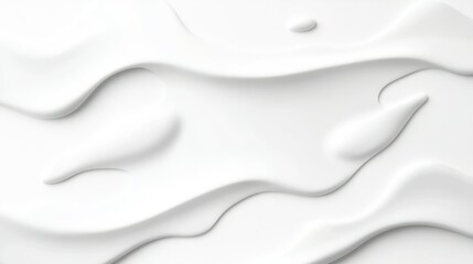 Fototapeta premium Abstract Fluid Art: A captivating macro shot reveals the mesmerizing flow of white, textured, abstract fluid art, evoking a sense of dynamic movement and artistic expression.