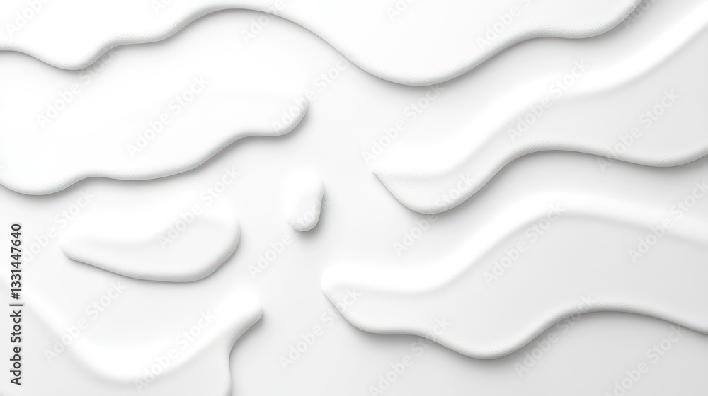 Poster abstract relief: a modern, minimalist design showcases a pattern of abstract, flowing shapes, castin