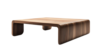 Elegant wooden coffee table design showcasing modern craftsmanship in a minimalist setting