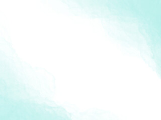 Obraz premium ミントグリーンの滲みのある和風の水彩グラデーションテクスチャフレーム背景景
