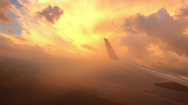 Fly 0364 Sunset LAS PHX colorful sky