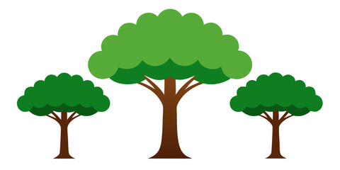 Fototapeta premium set of trees