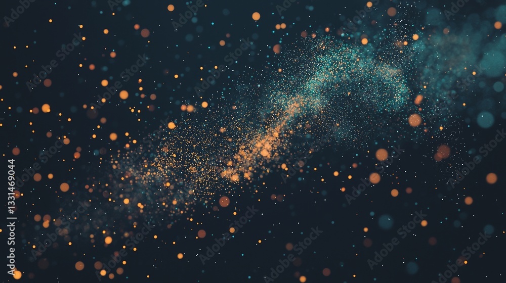 Poster the visualization of big data is set against a digital background and features an analytics represen