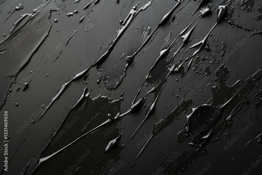 Poster a close-up shot of a wet surface with drops of water