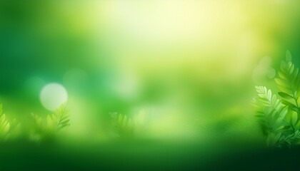 Obraz premium glowing blurred light green background creative design for spring and summer season