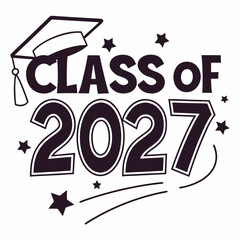 Minimalist Class of 2027 Senior Year Celebration