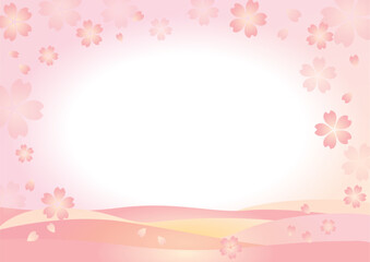 春の背景,桜の模様