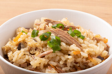 鰹のなまり焼き　炊き込みごはん